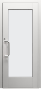 Single Lite Clear Anodized